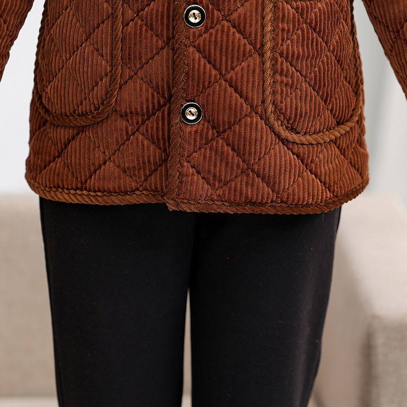 四川省服中老年罩衣女冬短款时尚加绒加厚棉衣妈妈宽松奶奶装棉袄,淘宝优惠券,粉丝福利购,淘宝优惠卷