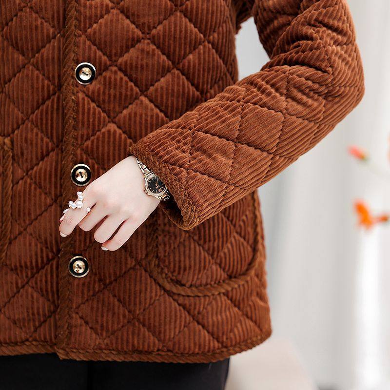 四川省服中老年罩衣女冬短款时尚加绒加厚棉衣妈妈宽松奶奶装棉袄,淘宝优惠券,粉丝福利购,淘宝优惠卷