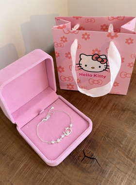 2026新款helloKitty纯银镶钻手链女学生小众轻奢生日礼物送女朋友