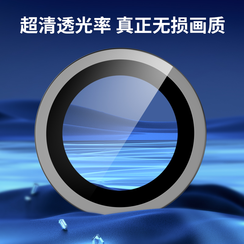 0度适用于苹果15镜头膜蓝宝石防刮磨iPhone15/14Promax摄镜头保护圈13/12/11/x康宁后置镜头贴-图2