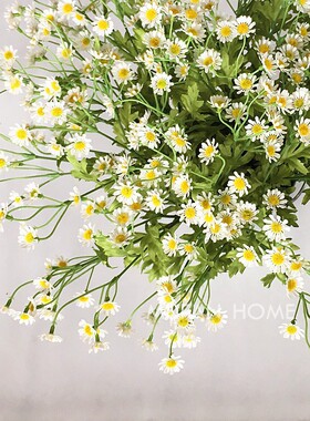 网红洋甘菊仿真花假花小雏菊花束家居装饰插花摆拍道具花束ins风