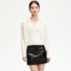 Vero Moda skirt 2025 spring new style small fragrant stitching sequined short skirt leather skirt 325111007