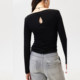 VeroModa cut-out back smocked T-shirt