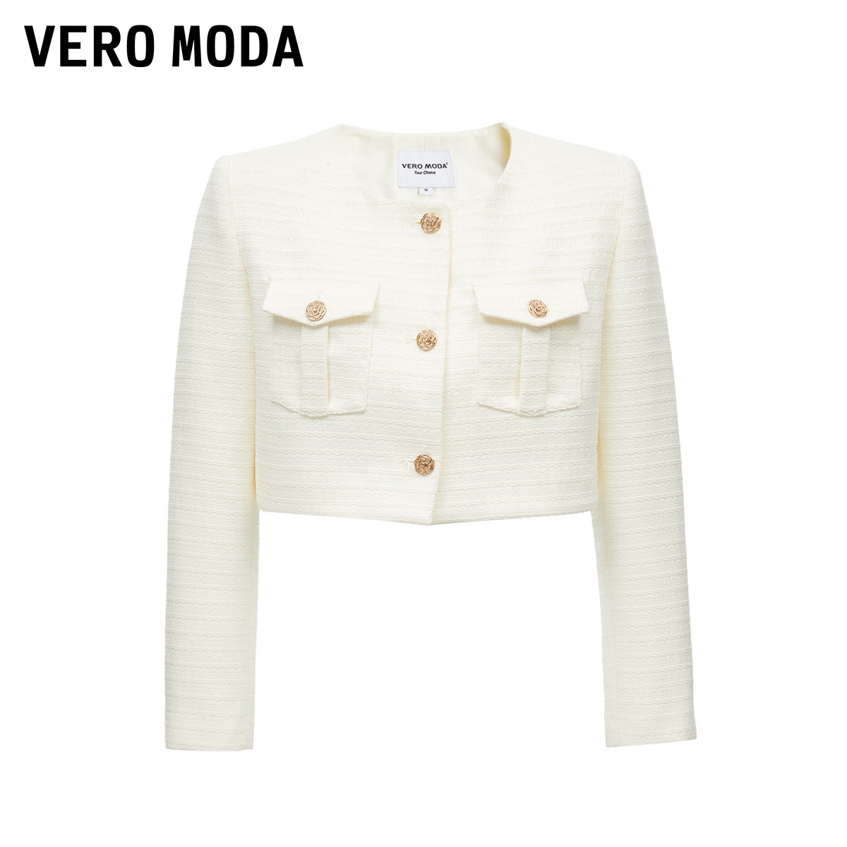 VeroModa连衣裙2023小香风设计吊带