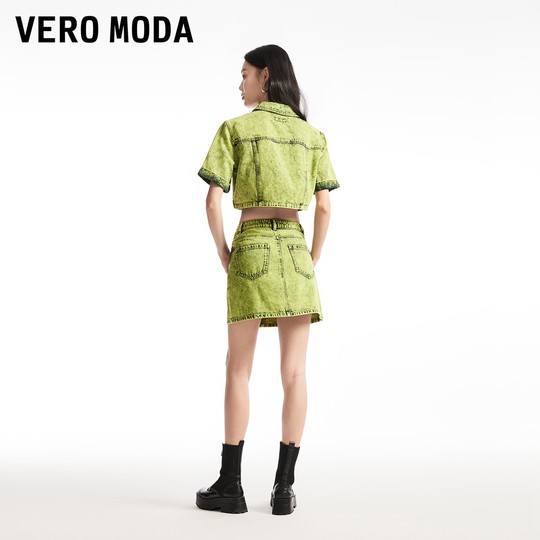 Хлопковая джинсовая куртка VeroModa с лацканами