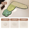 Cartoon vegetable kitchen L-shaped special floor mat for home use, dirt-resistant, anti-slip, anti-oil, wash-free carpet, water-absorbent and quick-drying floor mats