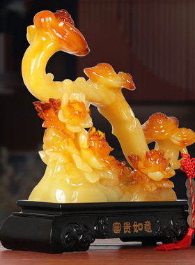 富贵如意摆件招财金蟾工艺客厅博古架展示柜家居装饰品摆设新中式