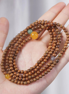 珠玉款绿檀木顺纹DIY手链念珠厂家批发规格0.4男女简约风装饰首饰