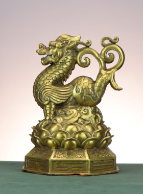 铜四神兽 青龙 白虎 朱雀 玄武 家居店铺装饰铜摆件 四方四位神