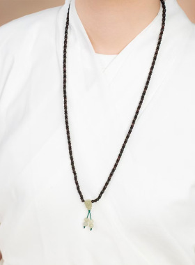 DIY玉竹款印度小叶紫檀竹节住手链文玩厂家批发规格4×6男女念珠