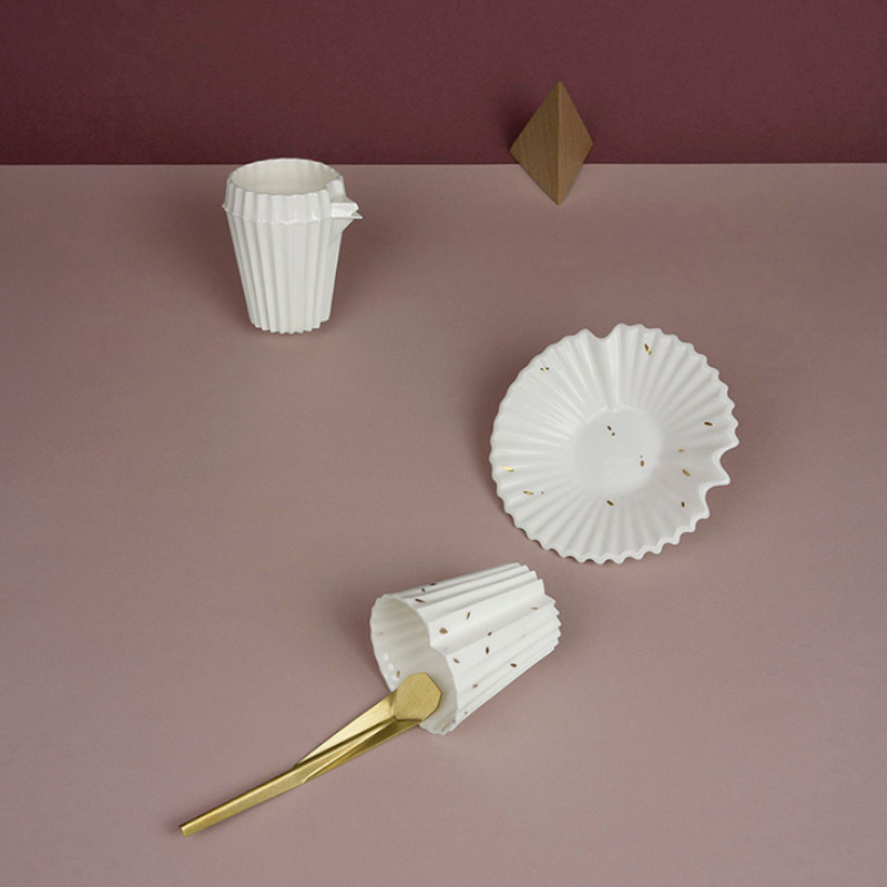 设计师品牌出走Atelier Errance| Plipli折纸黄铜咖啡勺点心勺子-图1