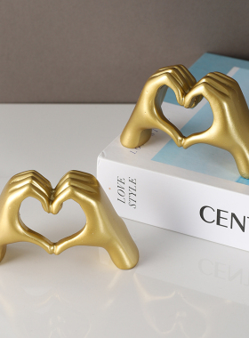 北欧爱心手势个性潮流装饰摆件