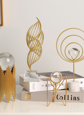 速发创意电柜公酒柜玄关客厅装饰摆件家居饰品轻奢高档办视室桌面