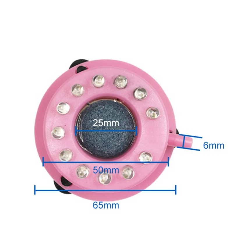 迷你鱼缸气泡灯led潜水水族灯七彩变色金鱼照明装饰增氧气泵造景