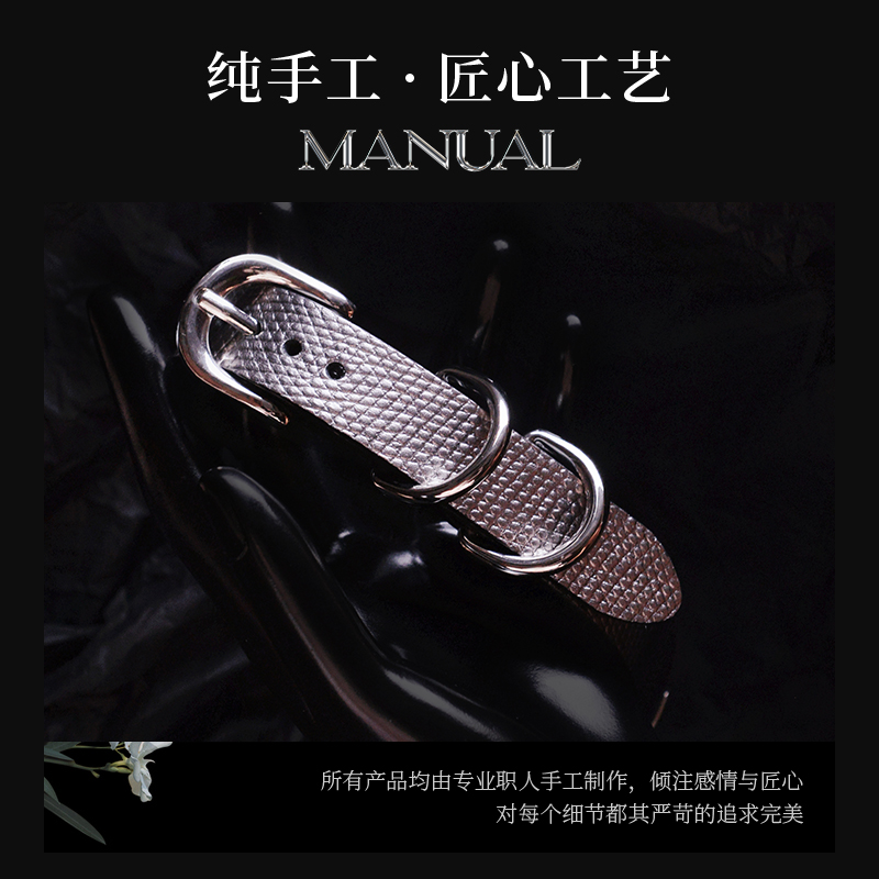 【WK倾库】solocord leather定制链条项圈｜手工真皮链条束缚饰品 - 图0