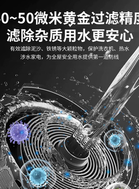 热水器前置过滤器家用洗衣机净水过滤电热水器进水除垢器进水口