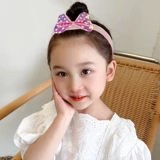 Детская милая челка, повязка на голову, ободок на липучке, аксессуар для волос с бантиком, шпильки для волос