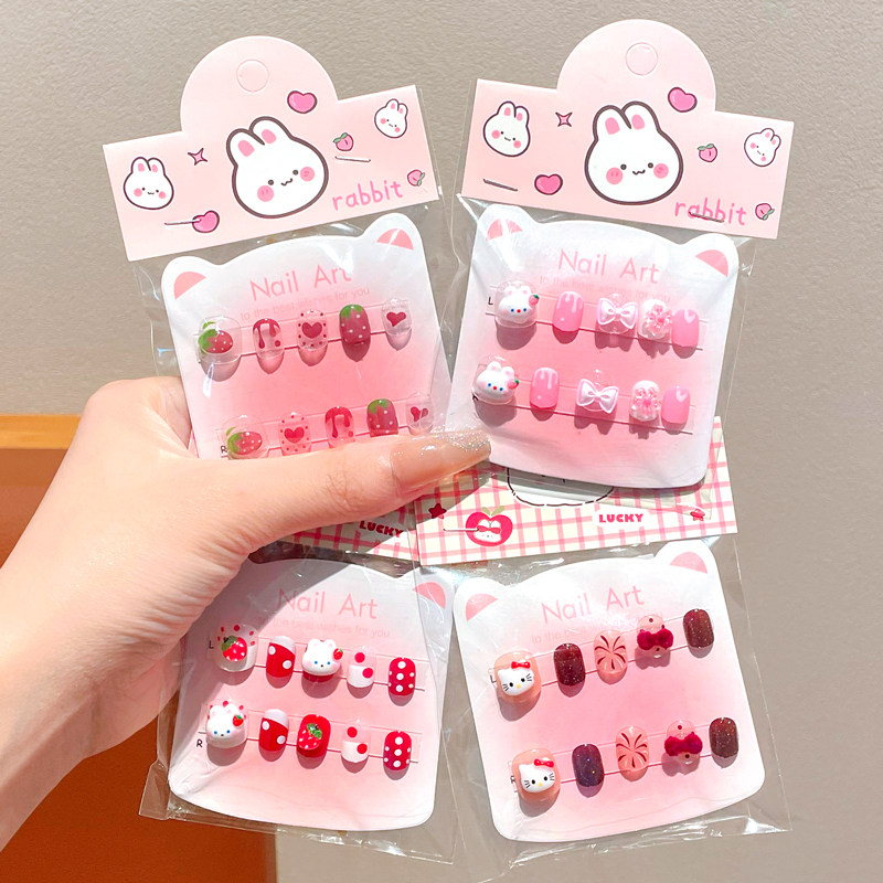 2026新年高级感儿童穿戴甲无毒无味女孩3岁6岁可拆卸美甲贴指甲贴,淘宝优惠券,粉丝福利购,淘宝优惠卷