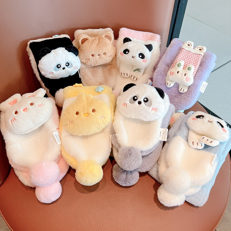 儿童围巾秋冬季宝宝可爱毛绒围脖保暖加厚卡通男女童防风脖套护颈,淘宝优惠券,粉丝福利购,淘宝优惠卷