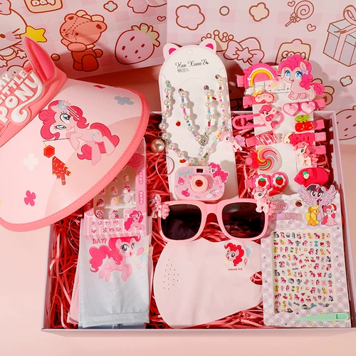 Мультяшный детский солнцезащитный крем, детская подарочная коробка, аксессуар, браслет, защитный рукав, нарукавники, комплект ручной работы, наклейки для ногтей для друга, подарок на день рождения, DIY, 12 лет