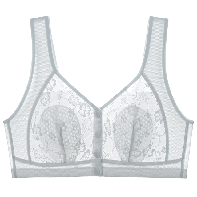 Thin, non-sensory and convenient front-button underwear bra for middle-aged and elderly people
