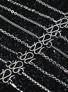 钛钢项链男女加长款泰国佛牌链子