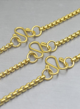 钛钢金色泰国佛牌链子男女加长款