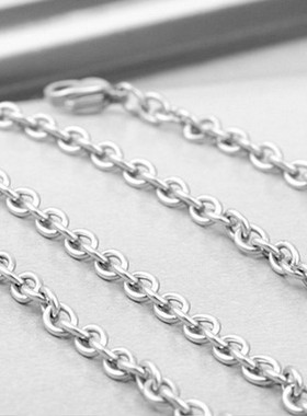 加长款吊坠配链钛钢o字链