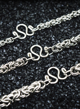 钛钢男士编织链泰国佛牌链子挂链