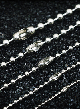 克罗星钛钢情侣配饰圆珠链潮流