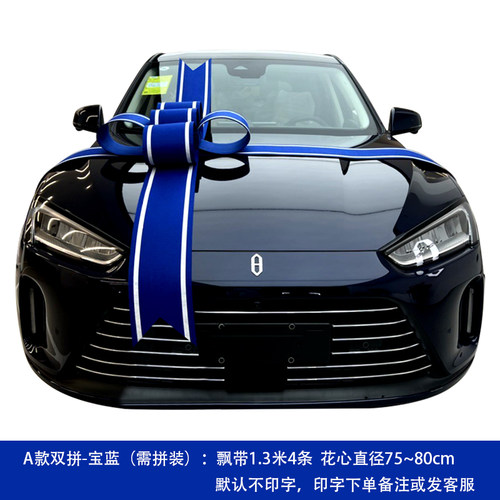 交车蝴蝶结电动汽车展厅AITO赛力斯提新车交付仪式装饰大红蝴蝶结 - 图3