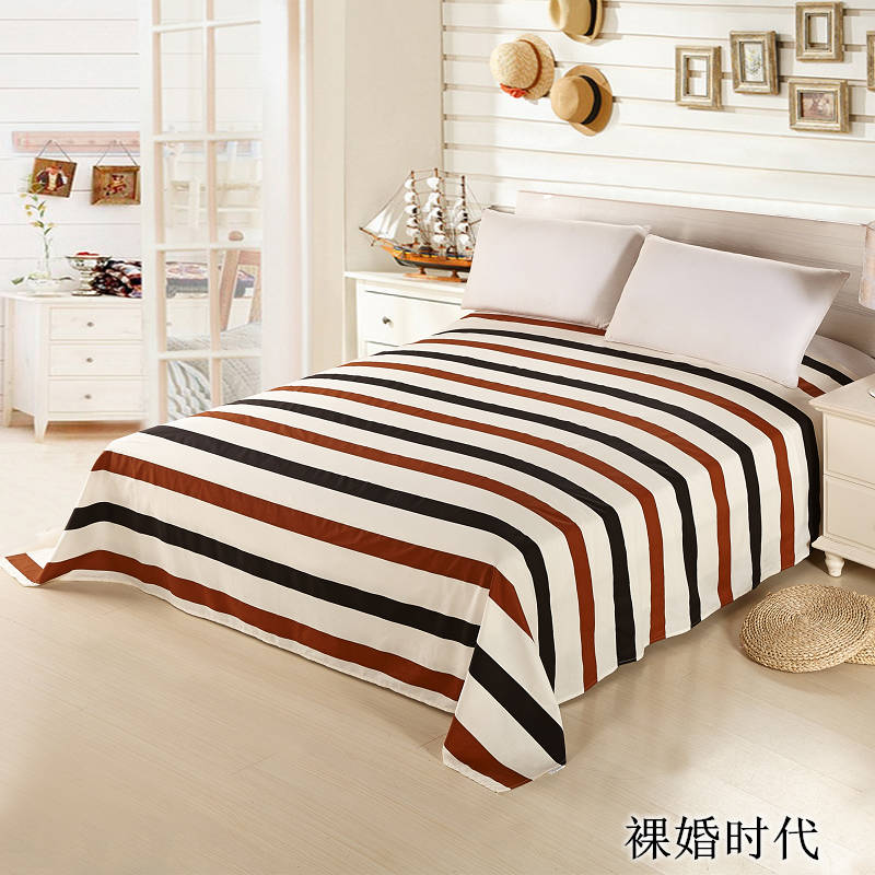 100%纯棉床单单件全棉1.2米1.5米1.8米学生宿舍格调简约床上用品