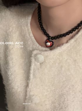 进口夏日多巴胺系列~彩色趣味项链甜酷女配饰韩系ins小众高级锁