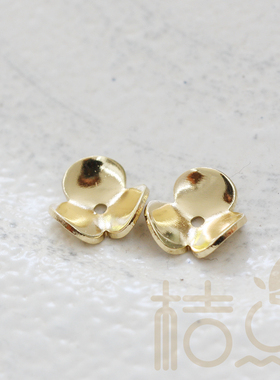 diy饰品几何风花瓣铜配件