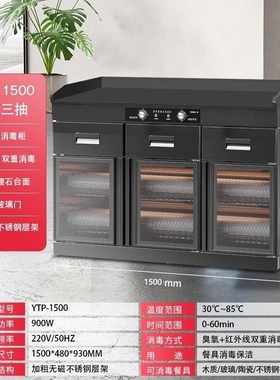 多功能双控消毒柜家用小型不锈钢