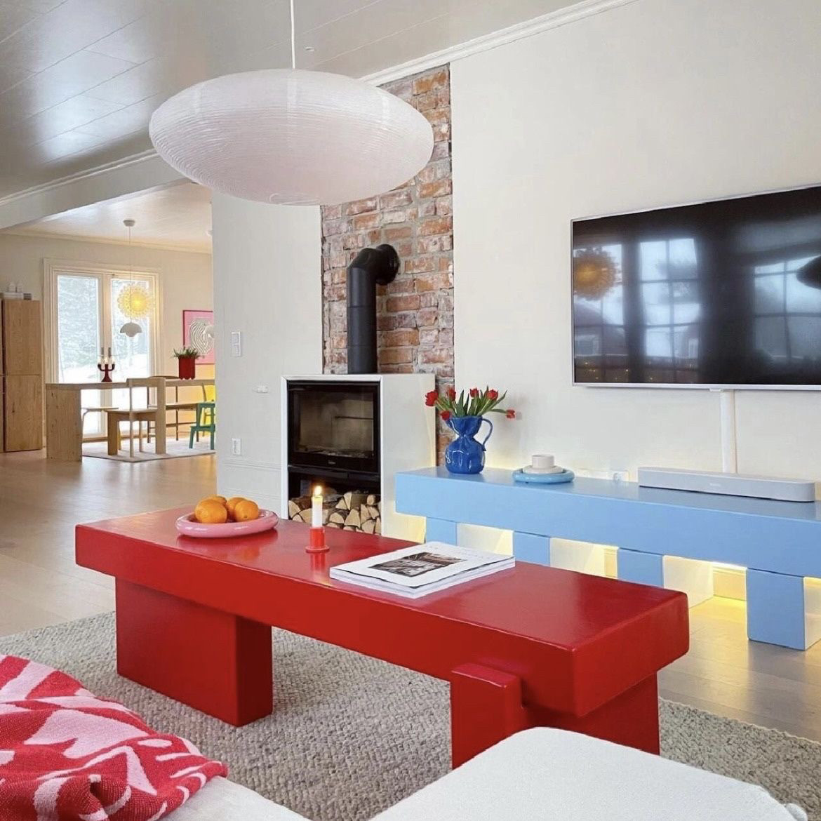 多巴胺长凳网红茶几家用换鞋凳简约茶几设计师款长方形茶几矮桌,淘宝优惠券,粉丝福利购,淘宝优惠卷