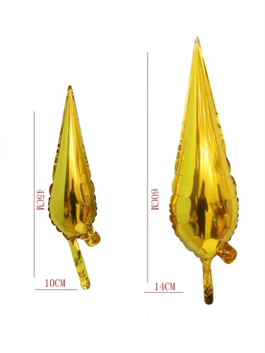4D爆炸星水滴光芒锥形大小铝箔气球生日庆典婚庆用品求婚网红布置 - 图0