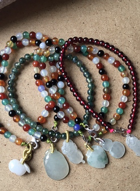 多款 红绳手链 手工编绳 梅花手绳礼物 女  玛瑙 925银编织民族风