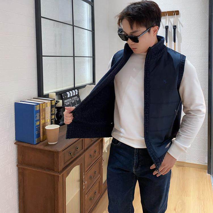 保罗彼得 专柜正品男士针织马甲立领 拉链 加绒简约百搭MJDD48990,淘宝优惠券,粉丝福利购,淘宝优惠卷