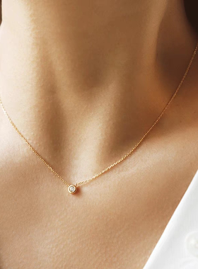法兰西AG瑷嘉沙璀璨系列小金豆项链气质百搭日常通勤简约