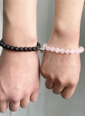 Popular set couple peach heart bracelet欧美流行套装情侣手链