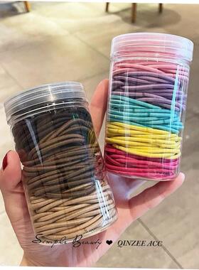 Hair rope rubber band female high elasticity black hair tie