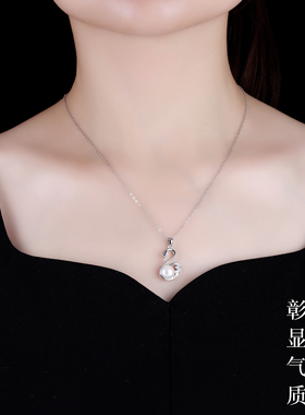 天然淡水珍珠项链女款锁骨链