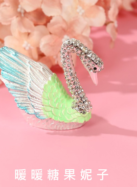 全铜天鹅摆件送闺蜜新婚礼品