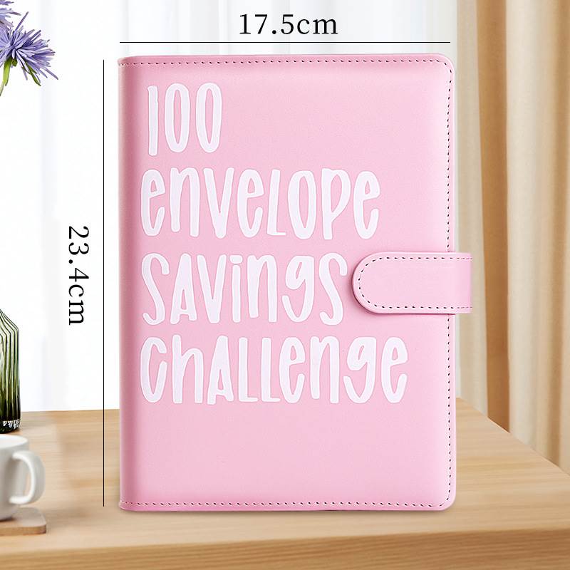 100 Envelope Challenge Binder money saving book cash planner - 图1