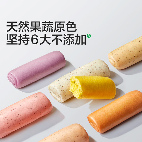 宝宝馋了果蔬手指馒头量贩装儿童早餐半成品无添加糖送宝宝辅食谱 - 图0