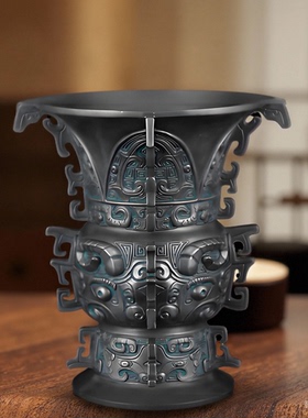 何尊高端青铜器仿古摆件