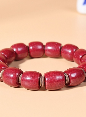 辰世朱砂手链男女晶体红色本命年