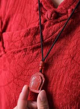 辰世吊坠朱砂帝王砂吊牌男女