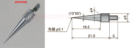 日本孔雀PEACOCK百分表侧头 XT-2C XT-3 XT-4 XT-5 - 图1